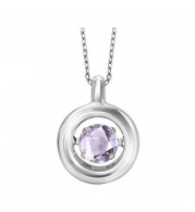 Gems One Silver (SLV 995) Diamond Rhythm Of Love Neckwear Pendant - 1/4 cts - ROL1049SYAL