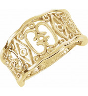 14K Yellow Freeform Remount Ring - 51756324P