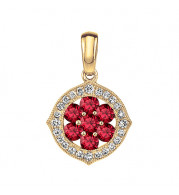 Stanton Color 14k Gold Ruby Pendant