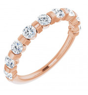14K Rose 9/10 CTW Diamond Anniversary Band - 1236756028P