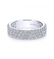 Gabriel & Co. 14k White Gold Stackable Diamond Ring - AN8181W44JJ