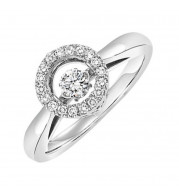 Gems One 10KT White Gold & Diamond Rhythm Of Love Fashion Ring  - 1/4 ctw - ROL1168-1WC