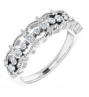 14K White 1/3 CTW Diamond Stackable Ring - 124012600P