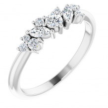 Platinum 1/3 CTW Diamond Multi-Shape Ring - 123930603P