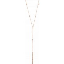 14K Rose 1/3 CTW Diamond Y 15-17 Necklace - 65346660002P