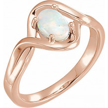 14K Rose Opal Freeform Ring - 71935602P