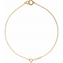 14K Yellow Interlocking Circle Bracelet - BRC773102P