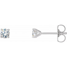14K White 1/3 CTW Diamond 4-Prong Cocktail-Style Earrings - 297626040P