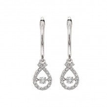 Gems One 14KT White Gold & Diamond Rhythm Of Love Fashion Earrings  - 1/2 ctw - ROL2003-4WC