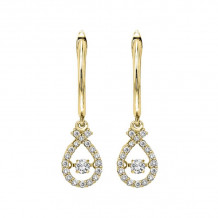 Gems One 14KT Yellow Gold & Diamond Rhythm Of Love Fashion Earrings  - 1/2 ctw - ROL2003-4YC