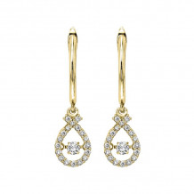 Gems One 14KT Yellow Gold & Diamond Rhythm Of Love Fashion Earrings  - 1/2 ctw - ROL2003-4YC