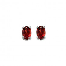 Gems One 14Kt White Gold Garnet (7/8 Ctw) Earring - EGO54-4W