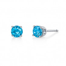 Stanton Color 14k Gold Blue Topaz Earrings