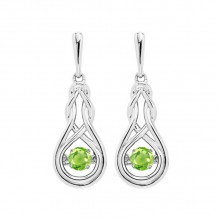 Gems One Silver (SLV 995) Rhythm Of Love Fashion Earrings - ROL2238CRD