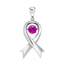 Gems One 14KT White Gold Rhythm Of Love Neckwear Pendant - ROL1212-4WR
