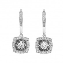 Gems One 14KT White Gold & Diamond Rhythm Of Love Fashion Earrings  - 1/5 ctw - ROL2221-4WC