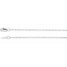 14K White 1.5 mm Rope 7 Chain - CH47360007P