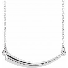 14K White Horn 16-18 Necklace - 86666101P