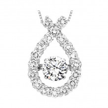 Gems One 14KT White Gold & Diamond Rhythm Of Love Neckwear Pendant  - 1-1/2 ctw - ROL1140-4WC