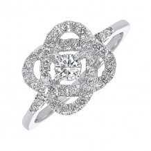 Gems One 14Kt White Gold Diamond (3/4Ctw) Ring - RG10836-4WF