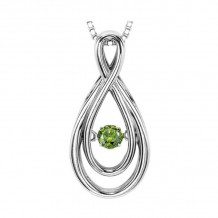Gems One 14KT White Gold & Diamond Rhythm Of Love Neckwear Pendant  - 1/10 ctw - ROL1008-4WGD