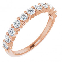 14K Rose 1/2 CTW Diamond Anniversary Band - 12287760015P