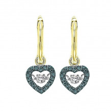 Gems One 10KT Yellow Gold & Diamond Rhythm Of Love Fashion Earrings  - 1/5 ctw - ROL1022-1YCBL