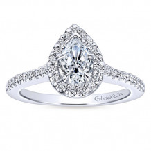 Gabriel & Co. 14k White Gold Contemporary Halo Engagement Ring - ER5828W44JJ