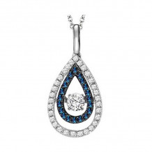 Gems One 14KT White Gold & Diamond Rhythm Of Love Neckwear Pendant   - 3/8 ctw - ROL1017-4WCBL