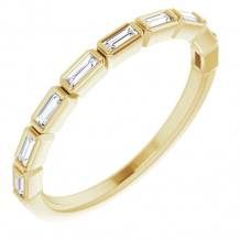 14K Yellow 1/5 CTW Diamond Anniversary Band - 123020605P