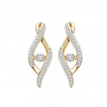 Gems One 10KT White Gold & Diamond Rhythm Of Love Fashion Earrings   - 1/4 ctw - ROL2201-1WC