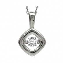 Gems One 14KT White Gold & Diamond Rhythm Of Love Neckwear Pendant  - 1/5 ctw - ROL1128-4WC