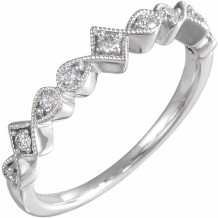 14K White 1/5 CTW Diamond Anniversary Band - 652709100P