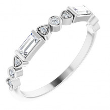 14K White 1/4 CTW Diamond Anniversary Band - 124063600P