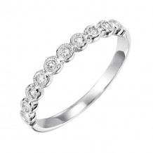 Gems One 14Kt White Gold Diamond(1/8Ctw) Ring - FR1083-4WD