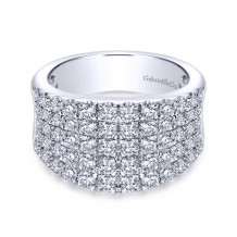 Gabriel & Co. 14k White Gold Lusso Diamond Ring - LR6365W44JJ