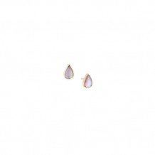 Kabana 14k Rose Gold Mother of Pearl Inlay Earring