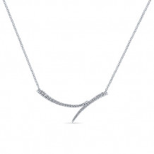 Gabriel & Co. 14k White Gold Kaslique Diamond Bar Necklace - NK5569W45JJ