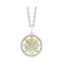 Gems One Silver Cubic Zirconia Pendant - PD10369-SSWY