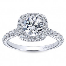 Gabriel & Co. 14k White Gold Contemporary Halo Engagement Ring - ER6872W44JJ