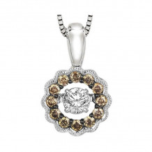 Gems One 14KT White Gold & Diamond Rhythm Of Love Neckwear Pendant  - 3/8 ctw - ROL1081-4WCDB