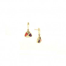 Kabana 14k Yellow Gold Mother of Pearl Inlay Earring