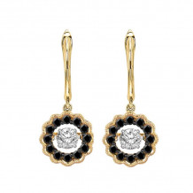 Gems One 14KT Yellow Gold & Diamond Rhythm Of Love Fashion Earrings  - 1/2 ctw - ROL2081-4YCBLK