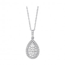 Gems One 14Kt White Gold Diamond (1/2Ctw) Pendant - PD35797-4WD