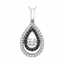 Gems One 14KT White Gold & Diamonds Stunning Neckwear Pendant - 3/8 ctw - ROL1017-4WCBK