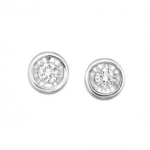 Gems One 14Kt White Gold Diamond (1/6Ctw) Earring - ER10671-4WD