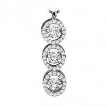 Gems One 14KT White Gold & Diamond Rhythm Of Love Neckwear Pendant  - 4 ctw - ROL1096-4WC