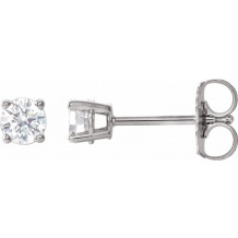 14K White 1/3 CTW Diamond Earrings - 187470191P