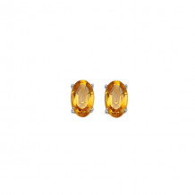 Gems One 14Kt White Gold Citrine (7/8 Ctw) Earring - ECO54-4W