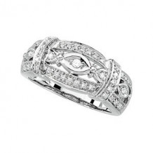 14K White 1/4 CTW Diamond Ring - 63305294025P